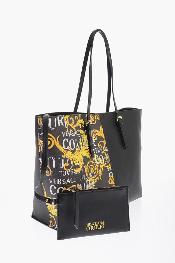 23999174321be52 dk 3 Versace Baroque Printed Faux Leather Rock Cut Tote Bag