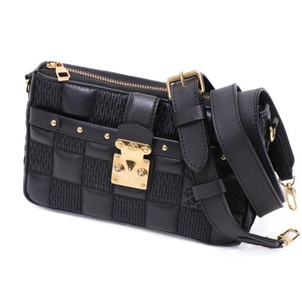 24 0088 01 Louis Vuitton Pochette Troca Crossbody Bag Black