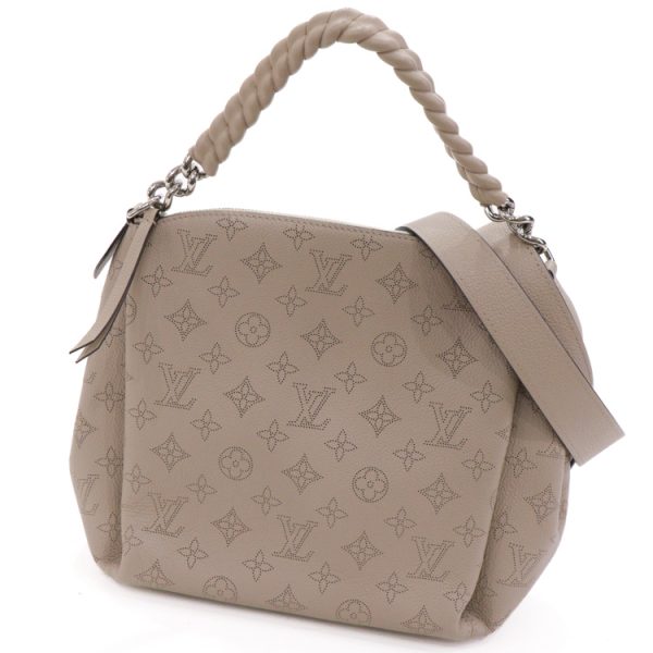 24 0488 01 Louis Vuitton Mahina Babylon Chain BB Shoulder Bag Beige