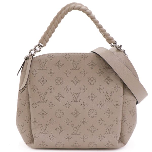 24 0488 02 Louis Vuitton Mahina Babylon Chain BB Shoulder Bag Beige