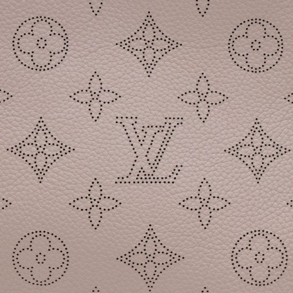 24 0488 07 Louis Vuitton Mahina Babylon Chain BB Shoulder Bag Beige