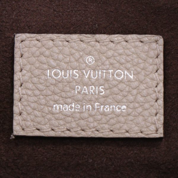 24 0488 11 Louis Vuitton Mahina Babylon Chain BB Shoulder Bag Beige