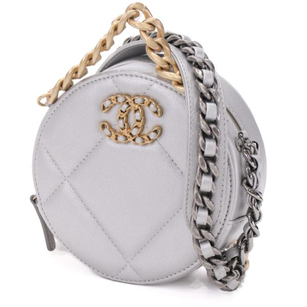 24 0733 01 Chanel 19 Shoulder Bag Gray