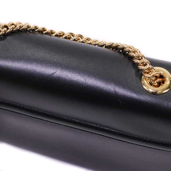 24 1219 11 Gucci Chain Shoulder MM Shoulder Bag Black