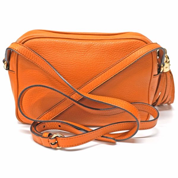 24 463 2 Gucci Soho Leather Small Disco Bag Orange