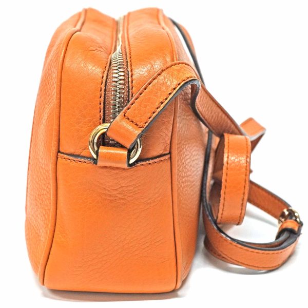 24 463 4 Gucci Soho Leather Small Disco Bag Orange