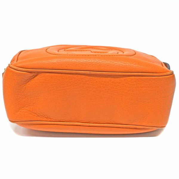 24 463 5 Gucci Soho Leather Small Disco Bag Orange