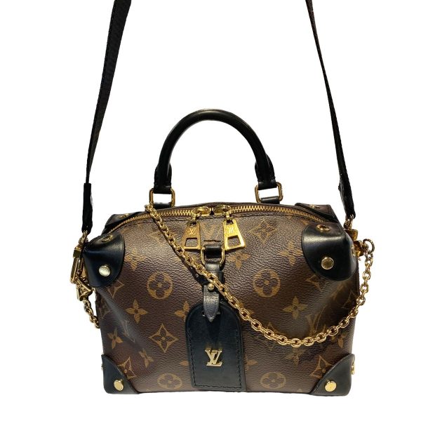 24003043 19 Louis Vuitton Petite Malle Souple Monogram Shoulder Bag