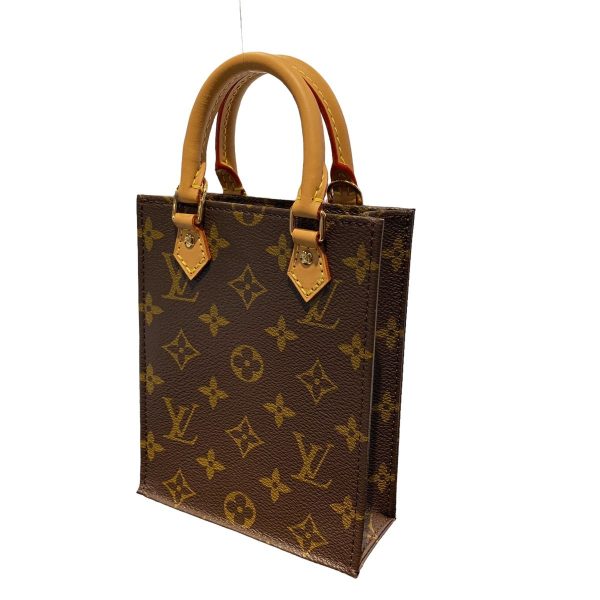 24005262 01 Louis Vuitton Petite Sac Plat Monogram Canvas Shoulder Bag