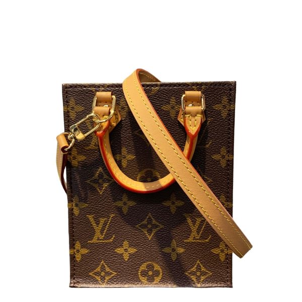 24005262 02 Louis Vuitton Petite Sac Plat Monogram Canvas Shoulder Bag