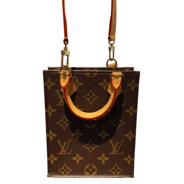 24005262 10 Louis Vuitton Petite Sac Plat Monogram Canvas Shoulder Bag