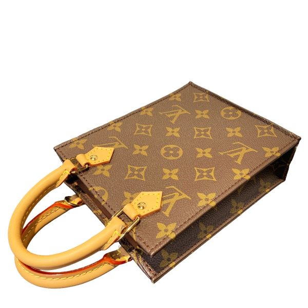 24005262 12 Louis Vuitton Petite Sac Plat Monogram Canvas Shoulder Bag