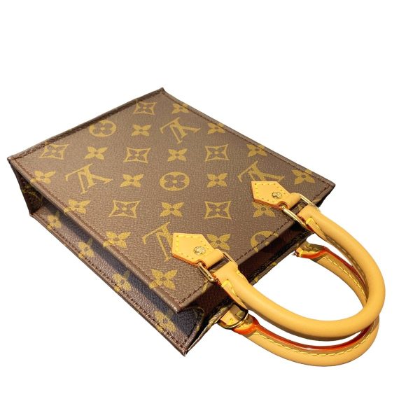 24005262 13 Louis Vuitton Petite Sac Plat Monogram Canvas Shoulder Bag