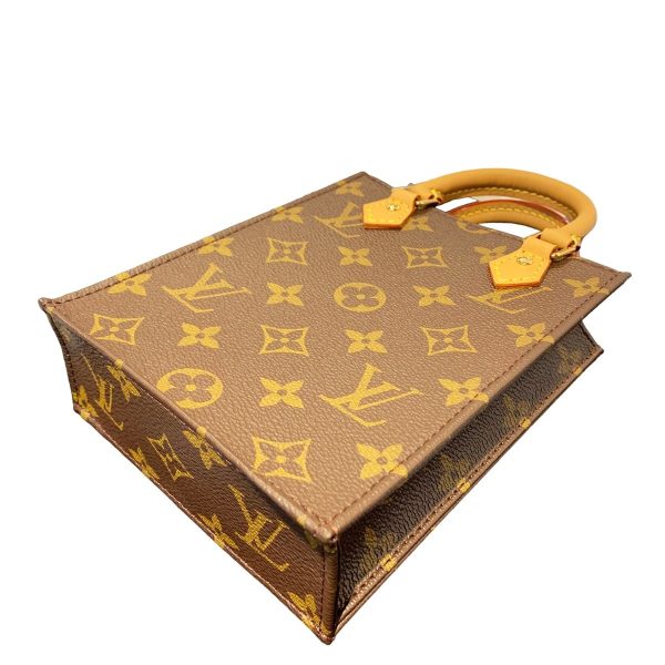 24005262 14 Louis Vuitton Petite Sac Plat Monogram Canvas Shoulder Bag