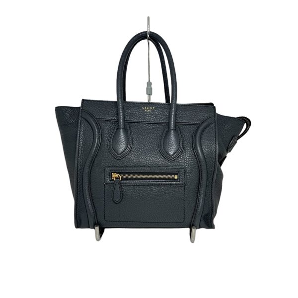 2400767 1 Celine Micro Shopper Luggage Tote Handbag Leather Black