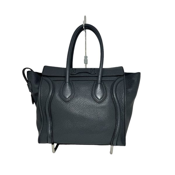 2400767 2 Celine Micro Shopper Luggage Tote Handbag Leather Black