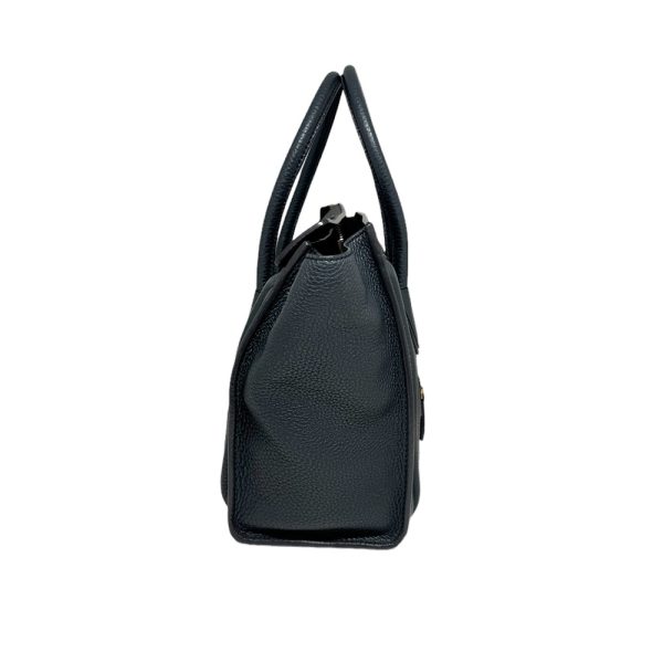 2400767 3 Celine Micro Shopper Luggage Tote Handbag Leather Black