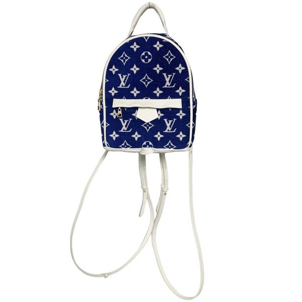 24007999 10 Louis Vuitton Palm Springs Mini Backpack Monogram Jacquard Blue LV Match Collection