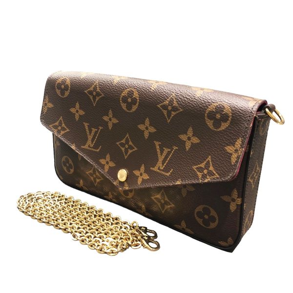 24008462 01 Louis Vuitton Pochette Felicie Monogram Canvas Shoulder Bag