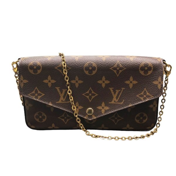 24008462 02 Louis Vuitton Pochette Felicie Monogram Canvas Shoulder Bag