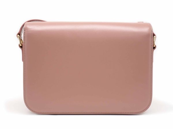 24017304412 02 Celine Triomphe Shoulder Bag Pink Rose