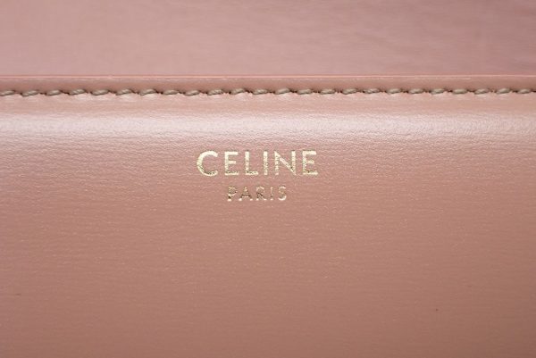 24017304412 11 Celine Triomphe Shoulder Bag Pink Rose