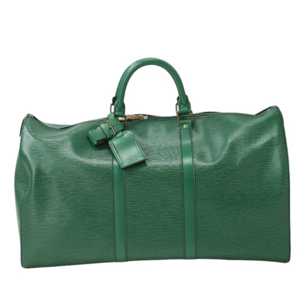 2403160002029 0 1 LOUIS VUITTON 50 Epi Keepall Boston travel bag Green