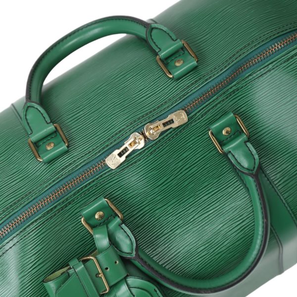 2403160002029 0 6 LOUIS VUITTON 50 Epi Keepall Boston travel bag Green