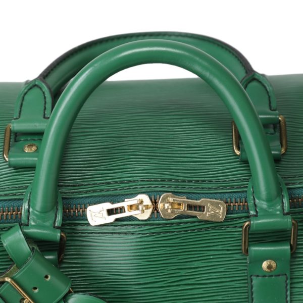 2403160002029 0 7 LOUIS VUITTON 50 Epi Keepall Boston travel bag Green