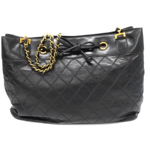 24033181 Chanel Shoulder Bag Matelasse W Chain Caviar Black