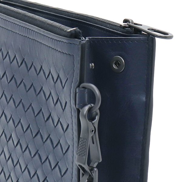 240522 bg2 1 6 Bottega Veneta Clutch Bag Leather Dark Blue