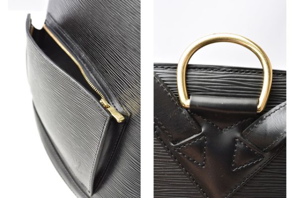 2405b15 lv 6 Louis Vuitton Cobran Shoulder Bag Leather Black