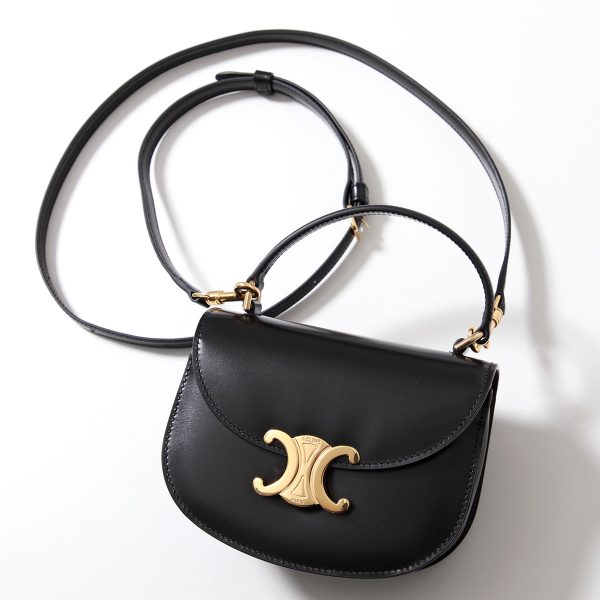 2406w51194 1 Celine Shoulder Bag Mini Besace Clea Black