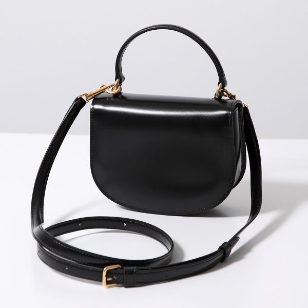 2406w51194 6 Celine Shoulder Bag Mini Besace Clea Black