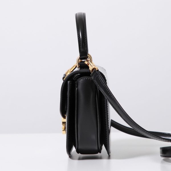 2406w51194 7 Celine Shoulder Bag Mini Besace Clea Black