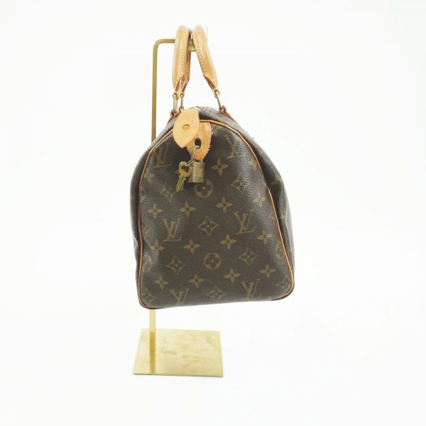 24100195 04 Louis Vuitton Speedy 30 Tote Bag Brown