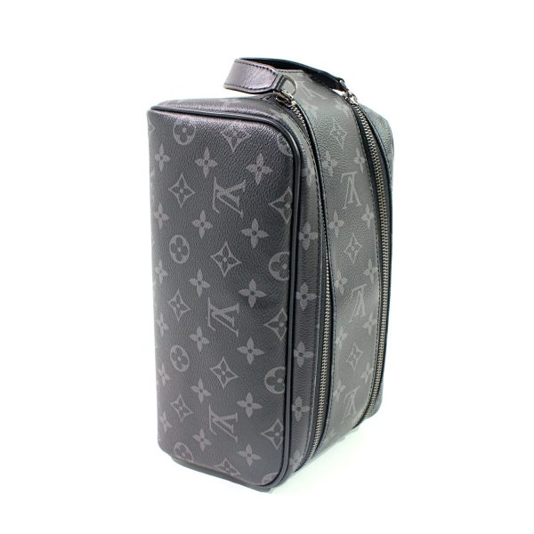 24100465 04 Louis Vuitton Doppkit Eclipse Clutch Bag Black