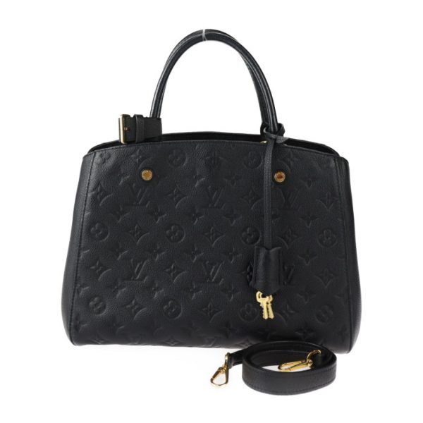 2413063007076 1 Louis Vuitton Montaigne MM Handbag Empreinte Black