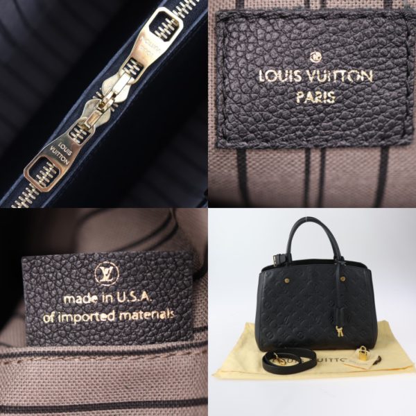 2413063007076 9 Louis Vuitton Montaigne MM Handbag Empreinte Black