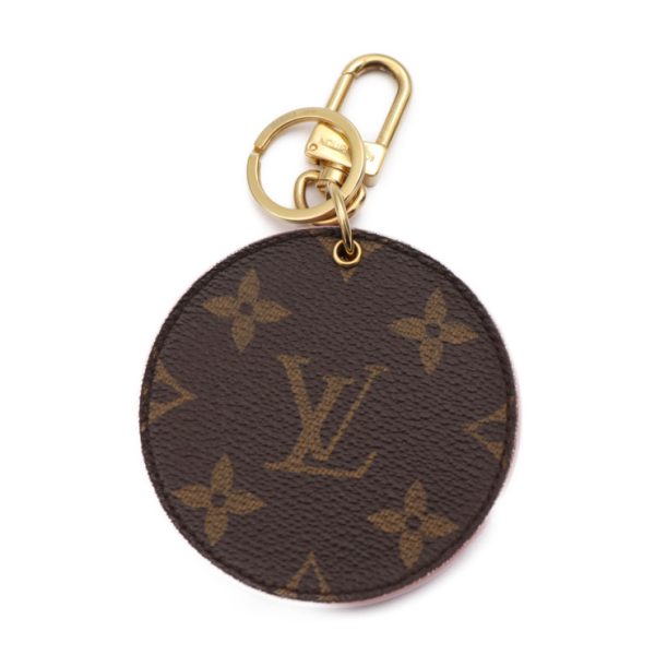 2415023010095 3 Louis Vuitton LV Mirror Monogram Keychain Brown Pink Gold