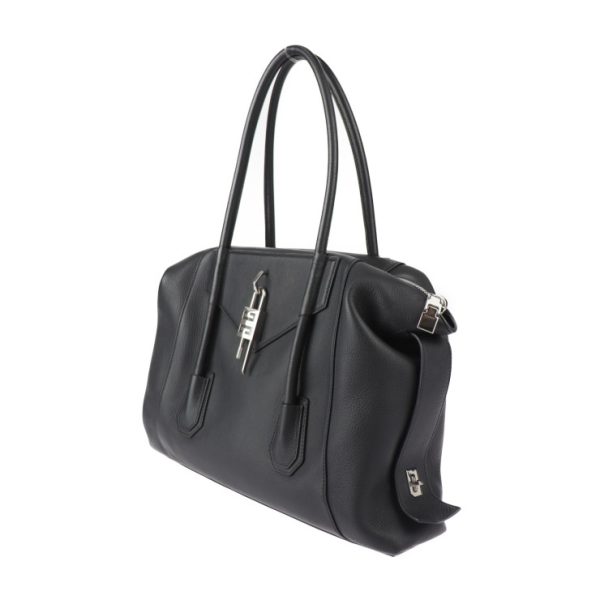 2427053001130 2 Givenchy Antigona Soft Goat Leather Lock Tote Bag Black