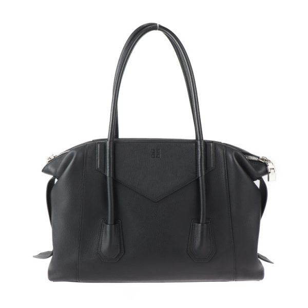 2427053001130 3 Givenchy Antigona Soft Goat Leather Lock Tote Bag Black