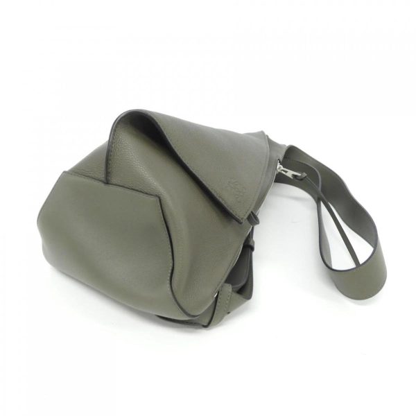 2460003956694 3 b Loewe Anton Sling Shoulder Bag Khaki Green