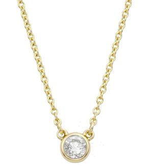 24834239 Tiffany Co Elsa Peretti Diamond Pendant 18K Yellow Gold