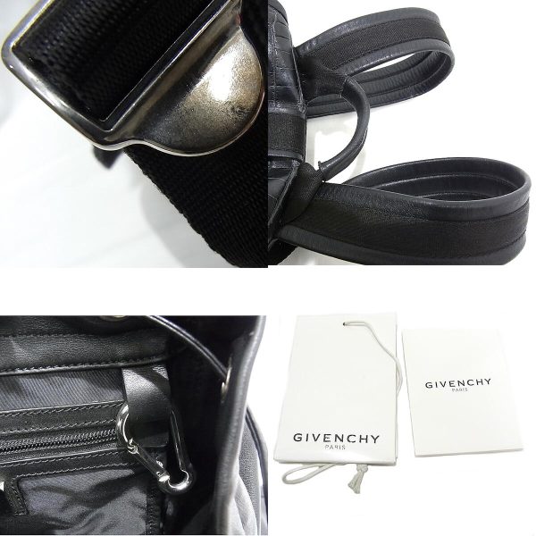 24h 84 4 Givenchy Rucksack Crocodile Black Silver