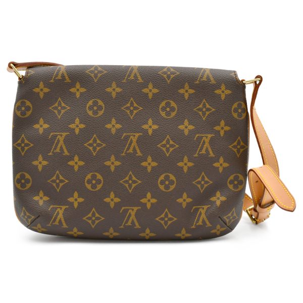 2523e210007 2 LOUIS VUITTON Musette Tango Monogram Shoulder Bag Brown