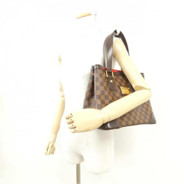 2600039823137 8 b Louis Vuitton Damier Hampstead PM Bag Brown