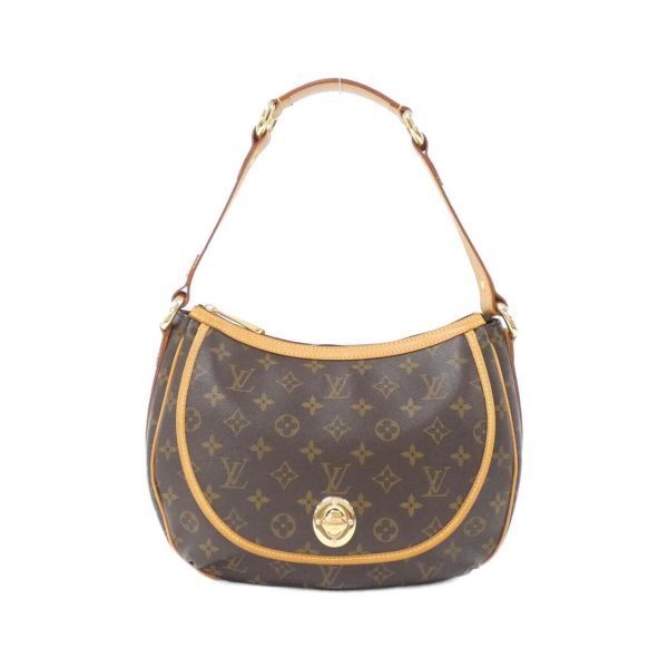 2600047524712 1 b Louis Vuitton Monogram Turam PM Small Leather Shoulder Bag Brown