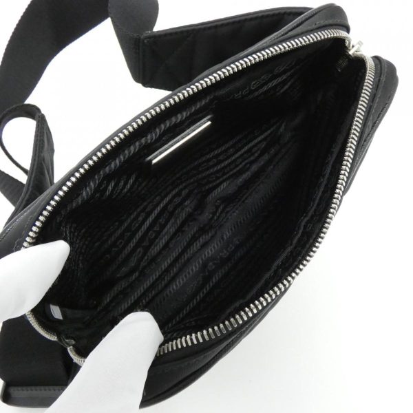 2600058067604 8 b Prada Tessuto Waist Bag Black