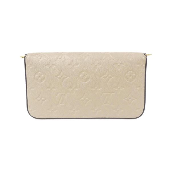 2600061095366 2 b Louis Vuitton Monogram Empreinte Pochette Felicie Shoulder Bag TOURTERELLE